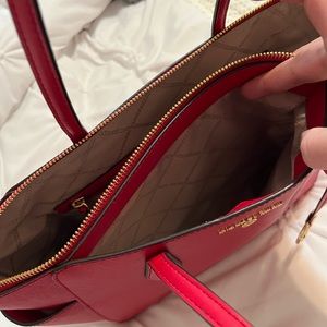 Red Michael Kors purse . 2022 holiday season gently used